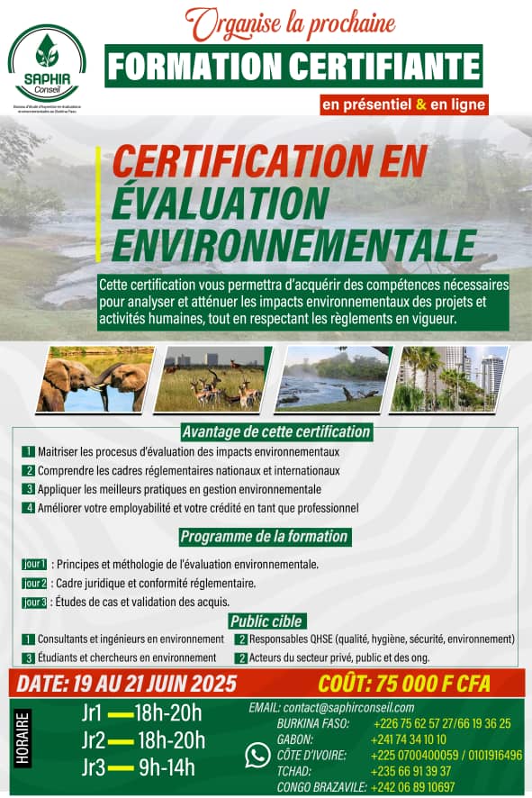 certificat evaluation ee